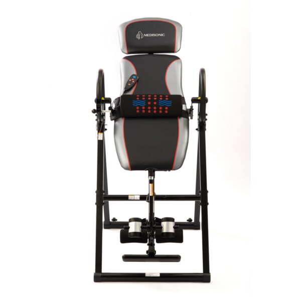 Medisonic 510590G heat and massage inversion table in gray
