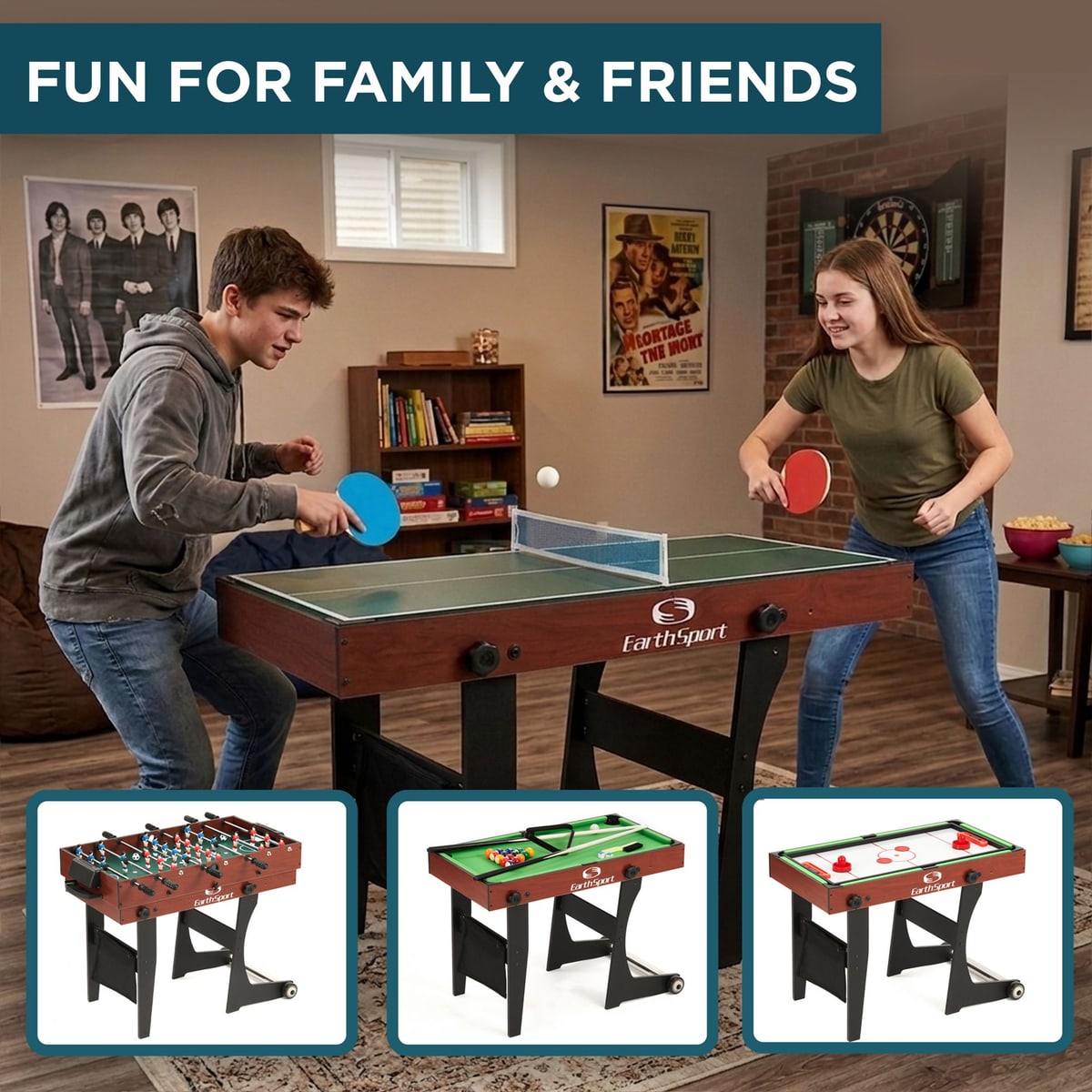 Four Great Games. One Smart Table.